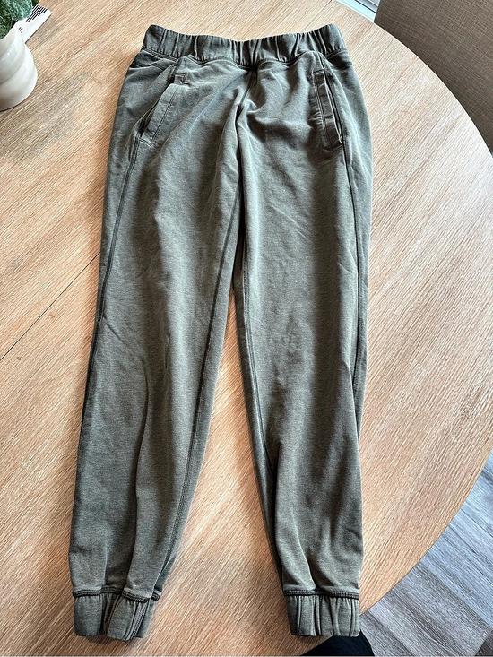 lululemon athletica Pants - Lululemon Pleated Tapered Jogger Olive Green Pants-Preloved
